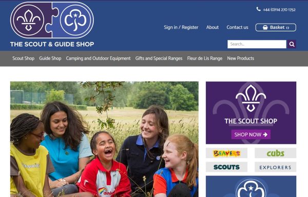 Website Design Mockup Scout Shop