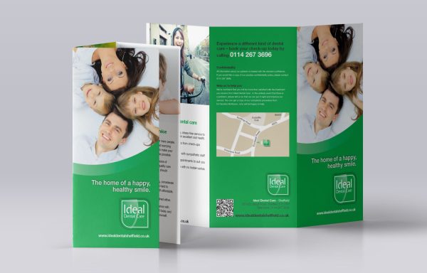 Folded Leaflet Mockup Ideal Dental