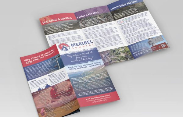 Folded Leaflet Mockup Meribel