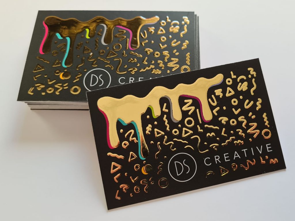 Foil Business Cards DS Creative Sheffield Printing and Design
