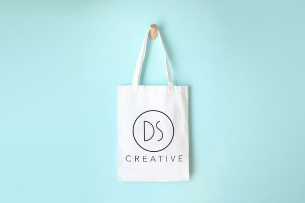 A tote bag hanging on the wall