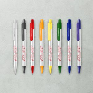 Selection of plastic pens in 8 different colours