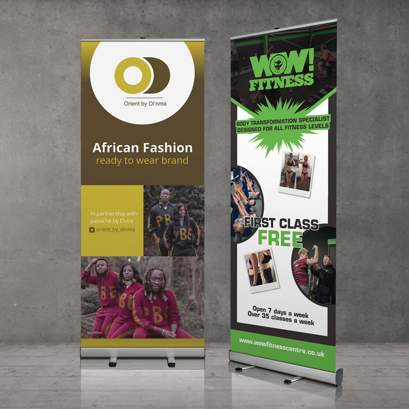 Pull Up Banners, Roll Up Display, Choice of Quality Bases
