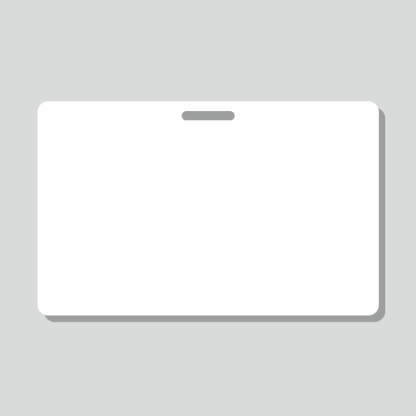 Horizontal ID Card with Slot